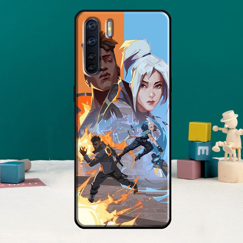 Valorant Game Phone Case For Oppo A17 A18 A38 A58 A78 A98 A79 A40 A60 A80 A16 A76 A96 A15 A74 A94 A54 A77