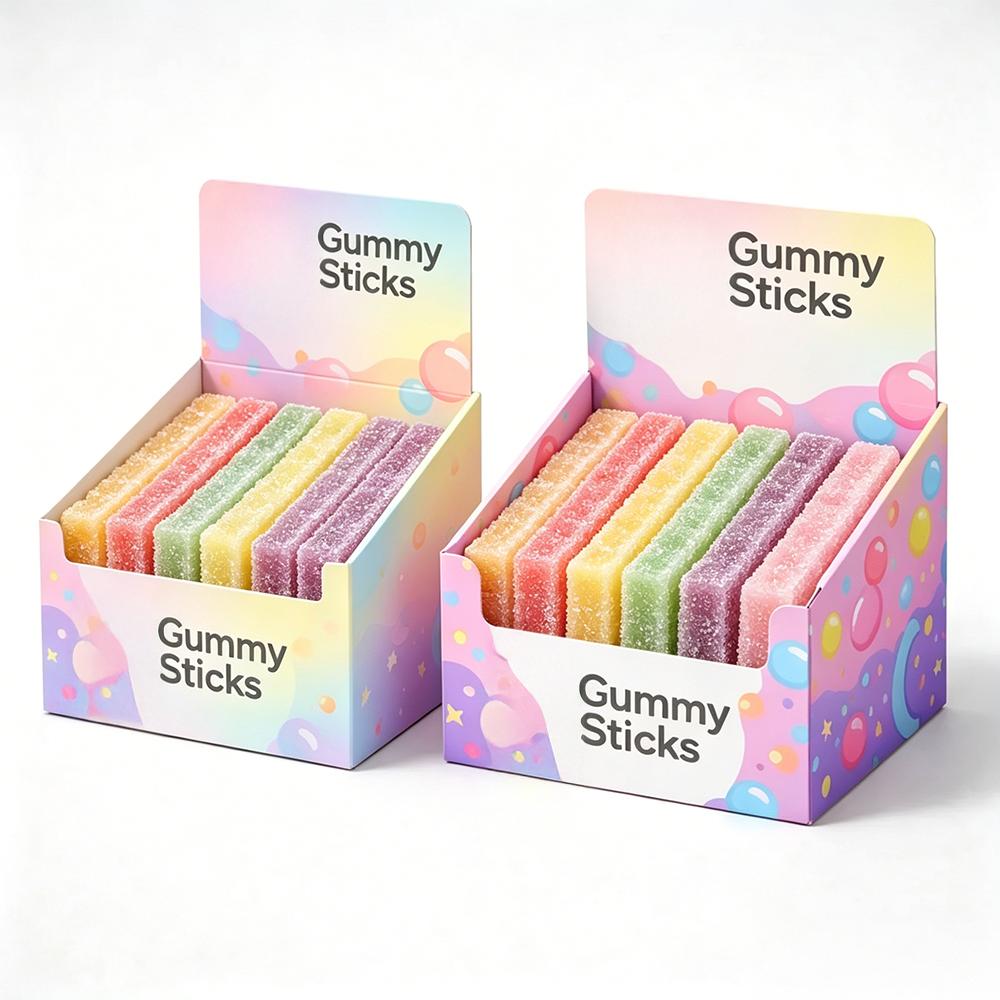 Custom Kraft Paper Logo Box Printed Cardboard Food Packaging Box Hard Counter Case Cardboard Display Box Customize Size&Customize Thickness