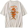 Pocket Monsters King Carp Short Sleeved Cotton T-shirt Loose Men's and Women's Summer Top