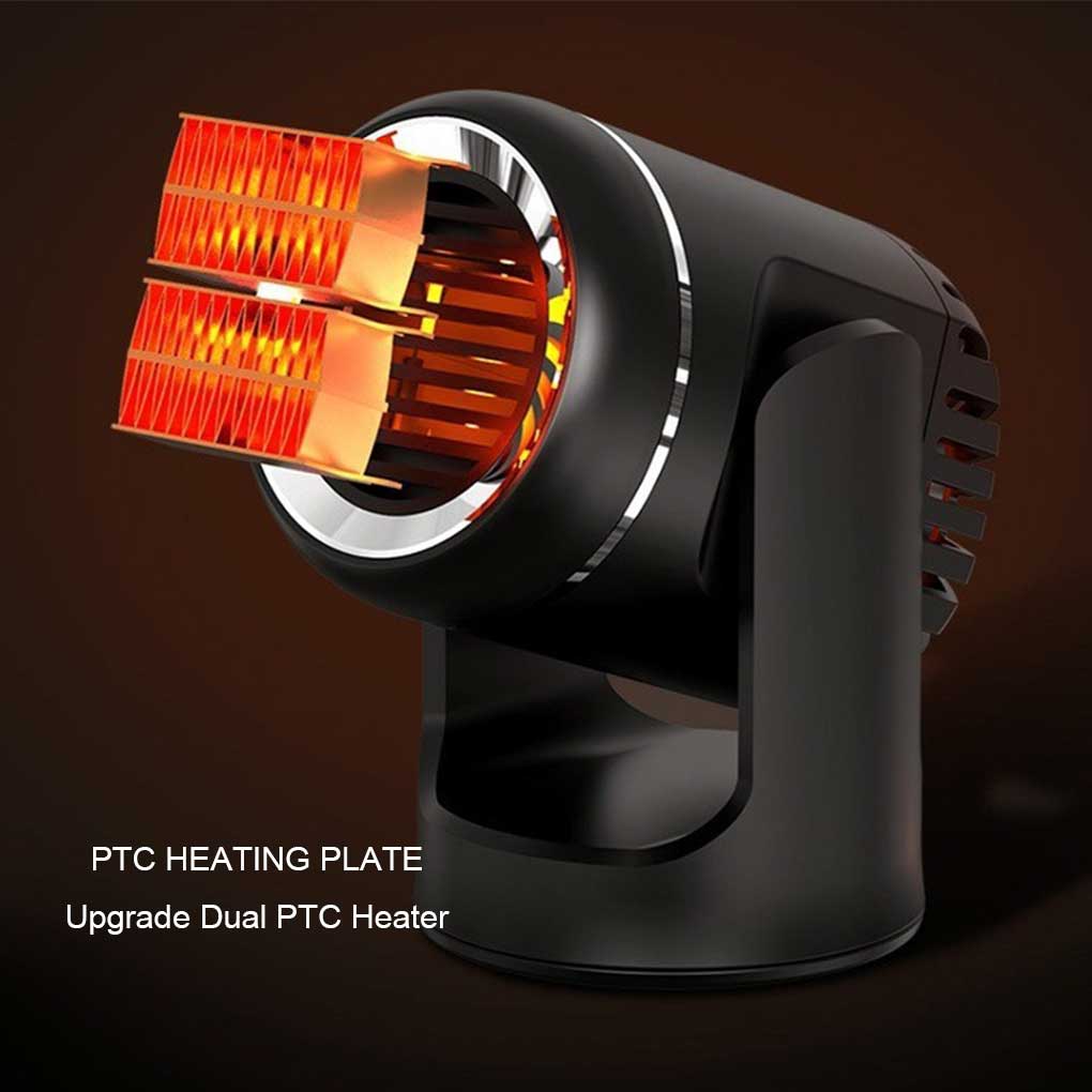 Car Interior Electric Heater Windshield Defogger Truck RVs Vehicle Windscreen Demister Heating Fan Automotive Automobile