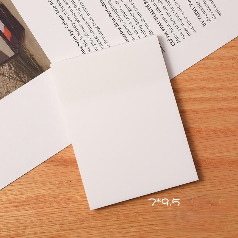 50 Sheets Colorful Waterproof PET Transparent Memo Sticky Note Paper Daily To Do It Check List Paperlaria School Stationery