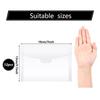 ABUL-40 Pcs Clear Stamp And Die Storage Bag Resealable Storage Pocket Large Envelope Case For DIY Scrapbooking Paper Card
