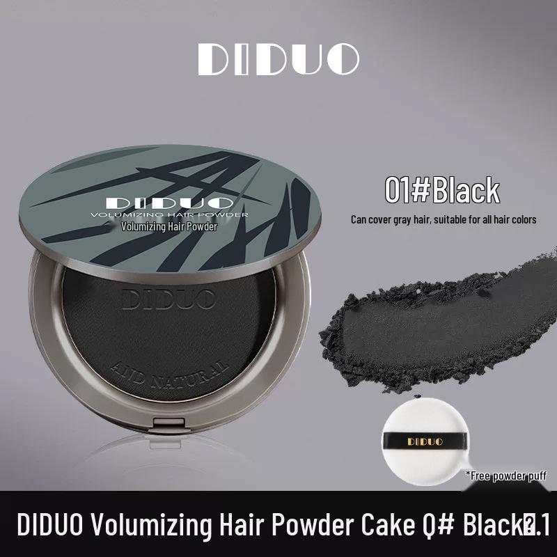 Fluffy Waterproof Matte Powder Foundation – Long-lasting Sweatproof Soft-Focus. 8g чёрный