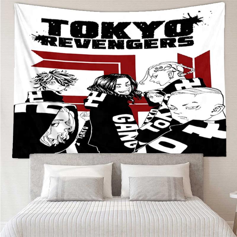 1PC Tokyo anime K-pop music group Tapestry Accessories for Bedroom,Livingroom, dormitory Room Wall Decor Fan Birthday Gifts