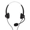 Phone Headset Dual 3.5mm Plug Binaural Adjustable Volume Wired Customer Service Headphone with Mic for PC Business