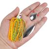 AGOOL Bass Fishing Spinnerbait Lure Tandem Slow and 6 for Bass Sea and Trout Beginners Set, Willow, Fast, Colors, 12-Piece Set, Fishing, Bass,