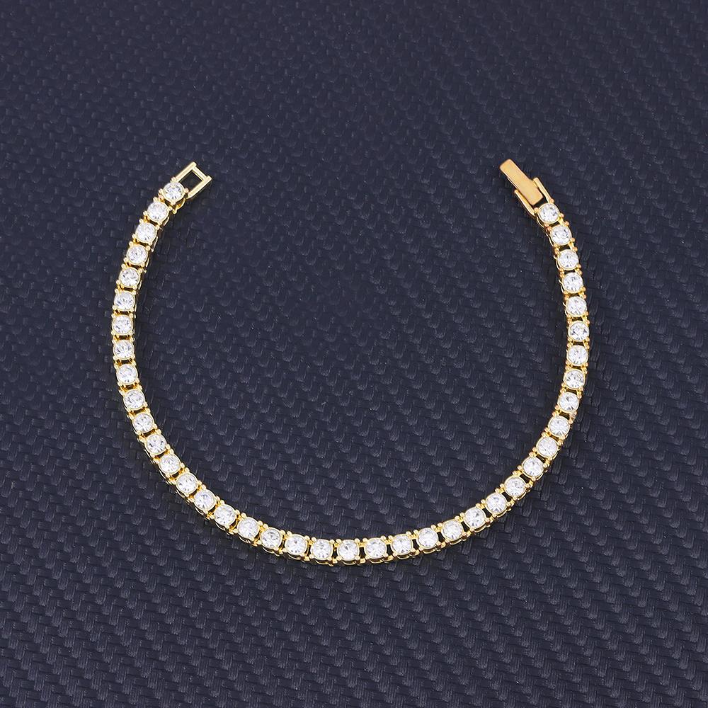 14mm Bracelet With Box Buckle High Quality Iced Out Cubic Zirconia Hip Hop Fashion Personality Jewelry For Gift Luxury Men Women