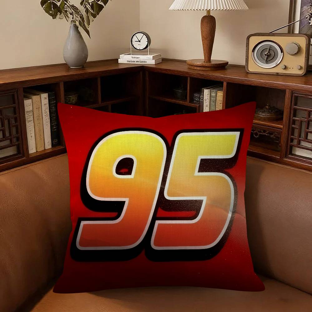 Pillow Cushion Cover Pillowcase Living Room Sofa Home Decor Customized Cartoon Car Lightning mOVIE McQueen