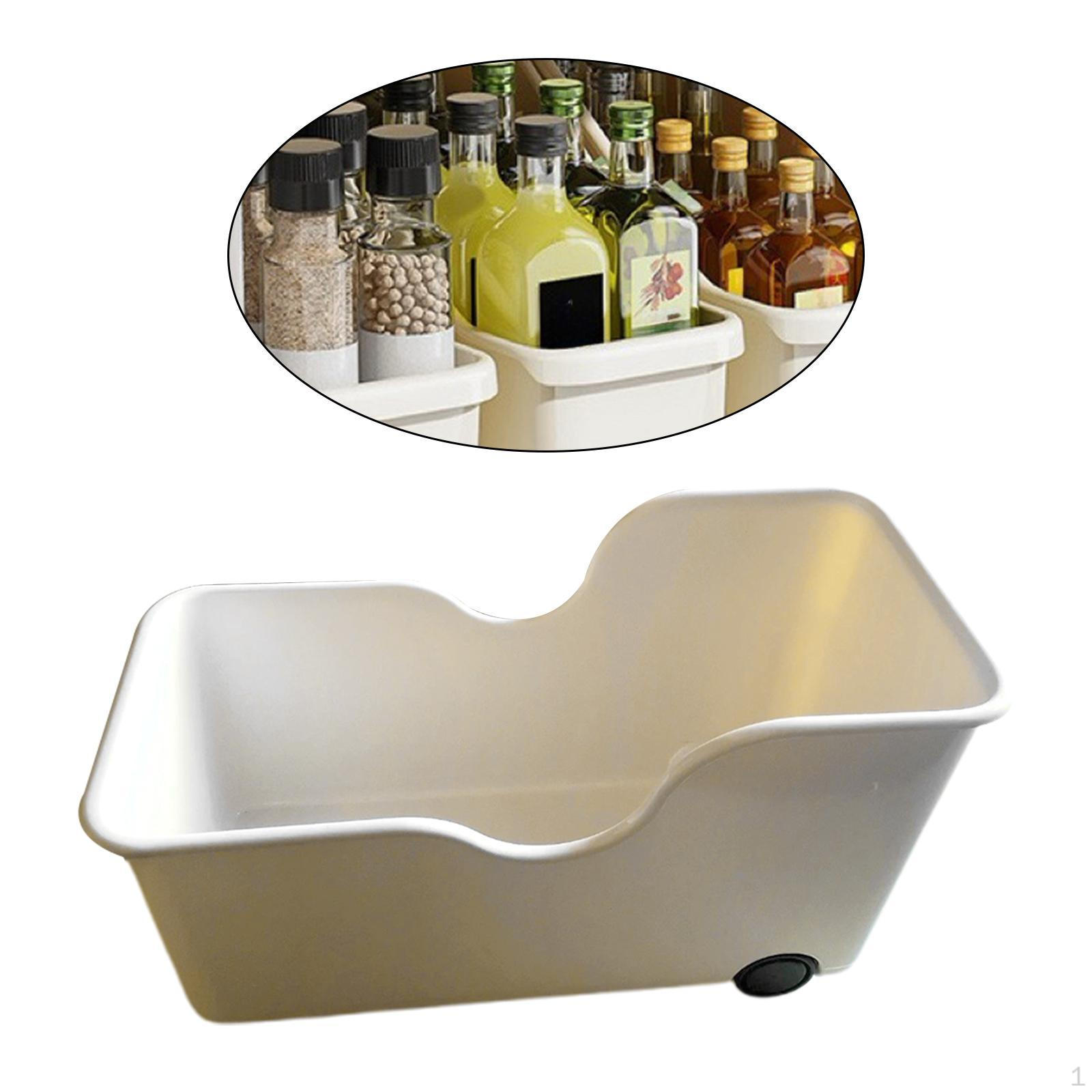 

Кухонный контейнер для хранения вещей на колесах, органайзер для дома под полкой шкафа M