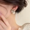 Elegant Silver Butterfly Pearl Versatile Stud Earrings - Retro Luxury Ear Accessories