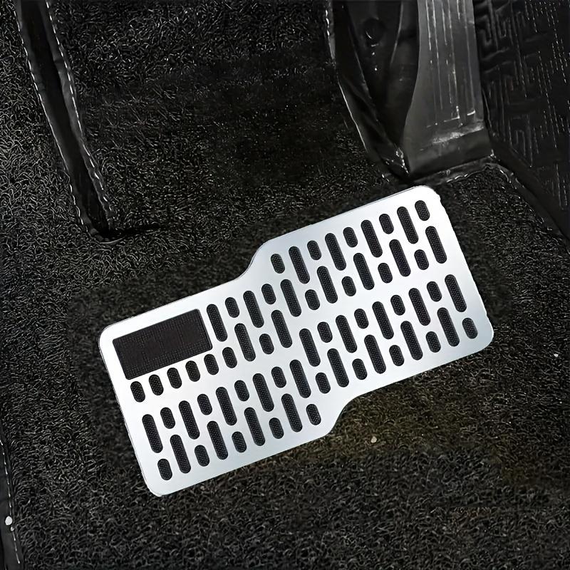 1pc Fit Stainless Steel Car Floor Mats with Screws, Anti-Slip Pedal Repair Pad, Wide Metal Foot Pedal for Vehicle Driving