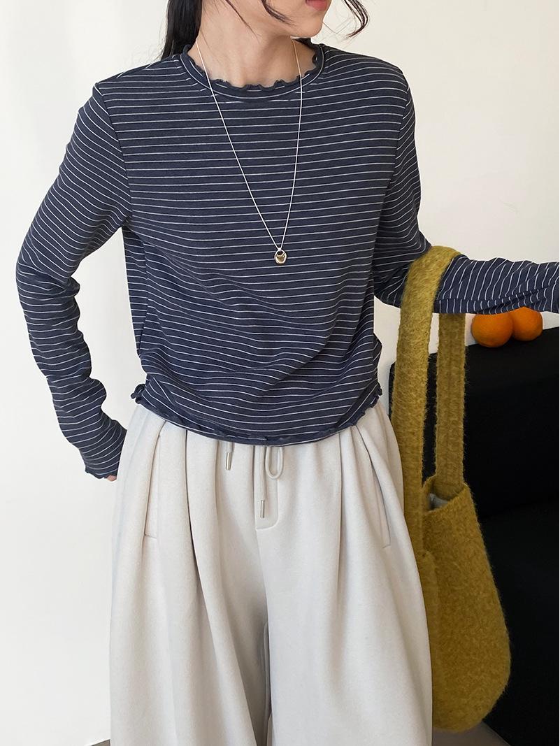 

Корейский ретро-топ с бархатной подкладкой, замедляющий старение, мягкий эластичный топ для женщин One Size