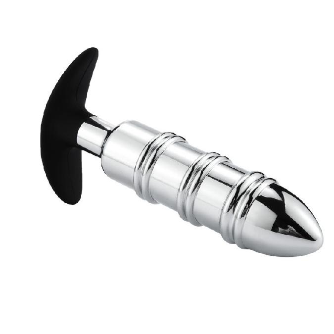 Metal Metal Adult SM Sexy Sucker Address Silicone Metal Butt Plug Go Out Wear Anal Plug