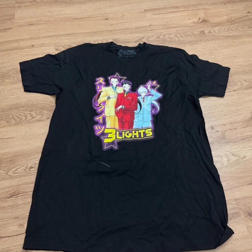 

Sailor Moon Three Light Starlights Black TShirt Size Large NWOT 4XL