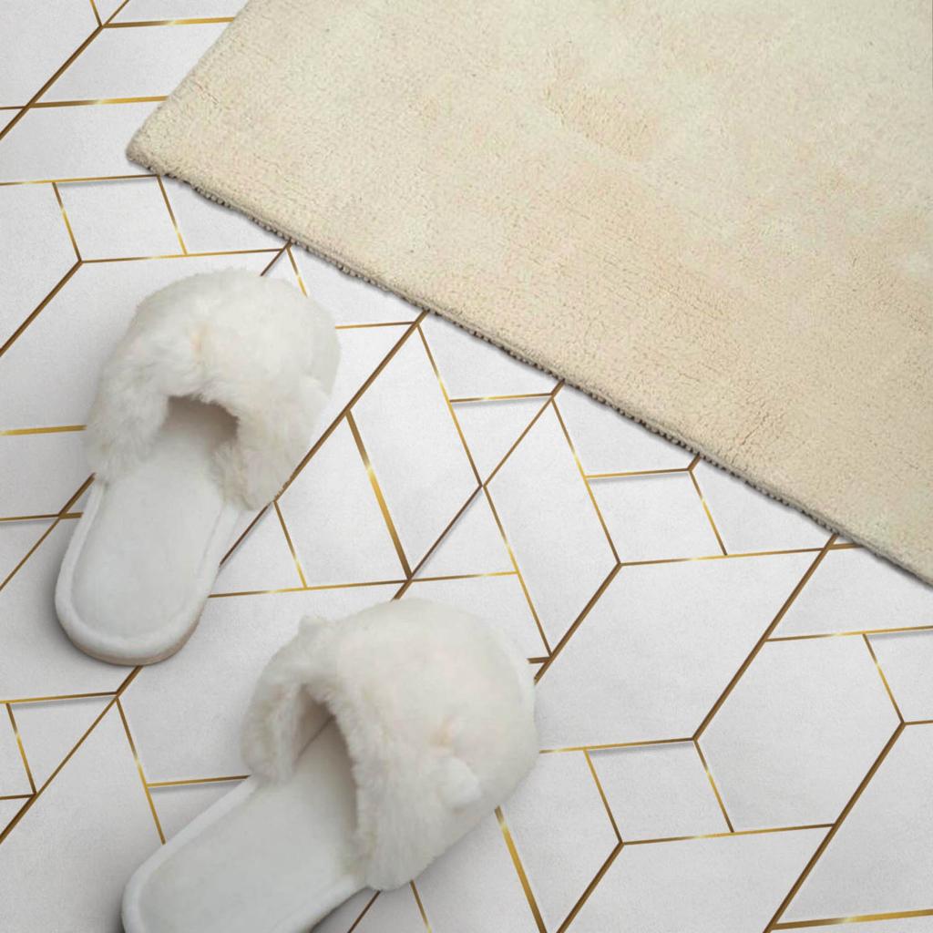 Samoprzylepny Panel Winylowy - Dekoracja Z Nadrukiem 100X50 Cm Geometryczny Wzór Linii