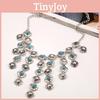 Ethnic Style Simulation Gemstone Decoration Tassel Design Women Necklace For Fashion Lovers