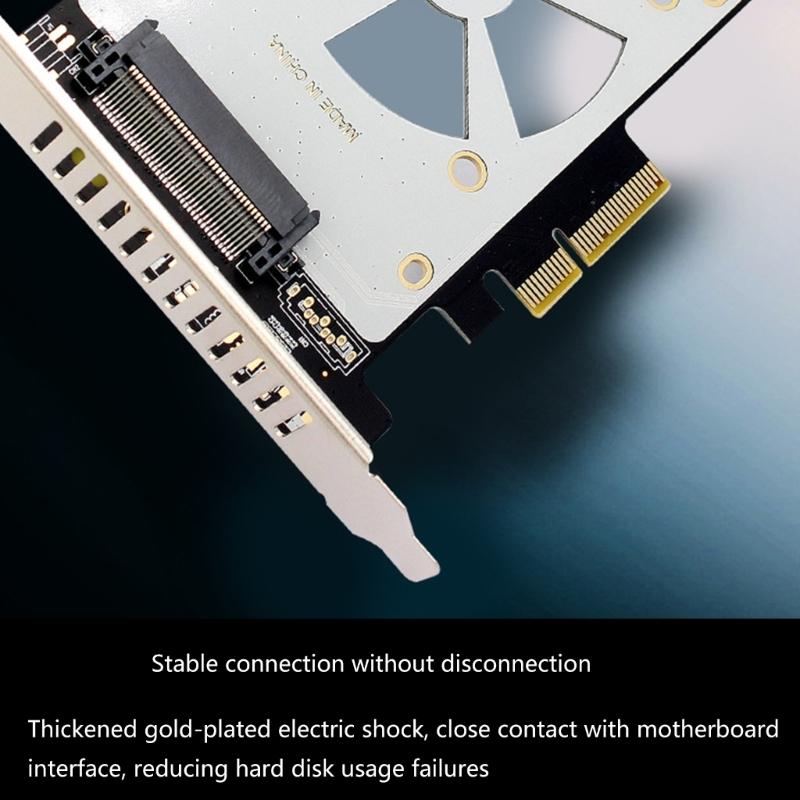 SFF-8639 til PCIE X4 Adapter PH46 til PCIe Adapter Rask Dataoverføring Høy Hastighet for Lesing og Skriving Overføring