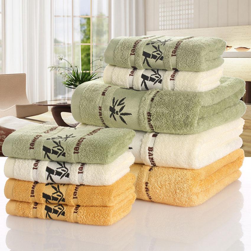 Towel Set Bamboo Leaves Bath Beauty Face Towel Hotel Print Soft Spa Hair Hand Shower Towels For Adults Kids Home Toalla De Ducha