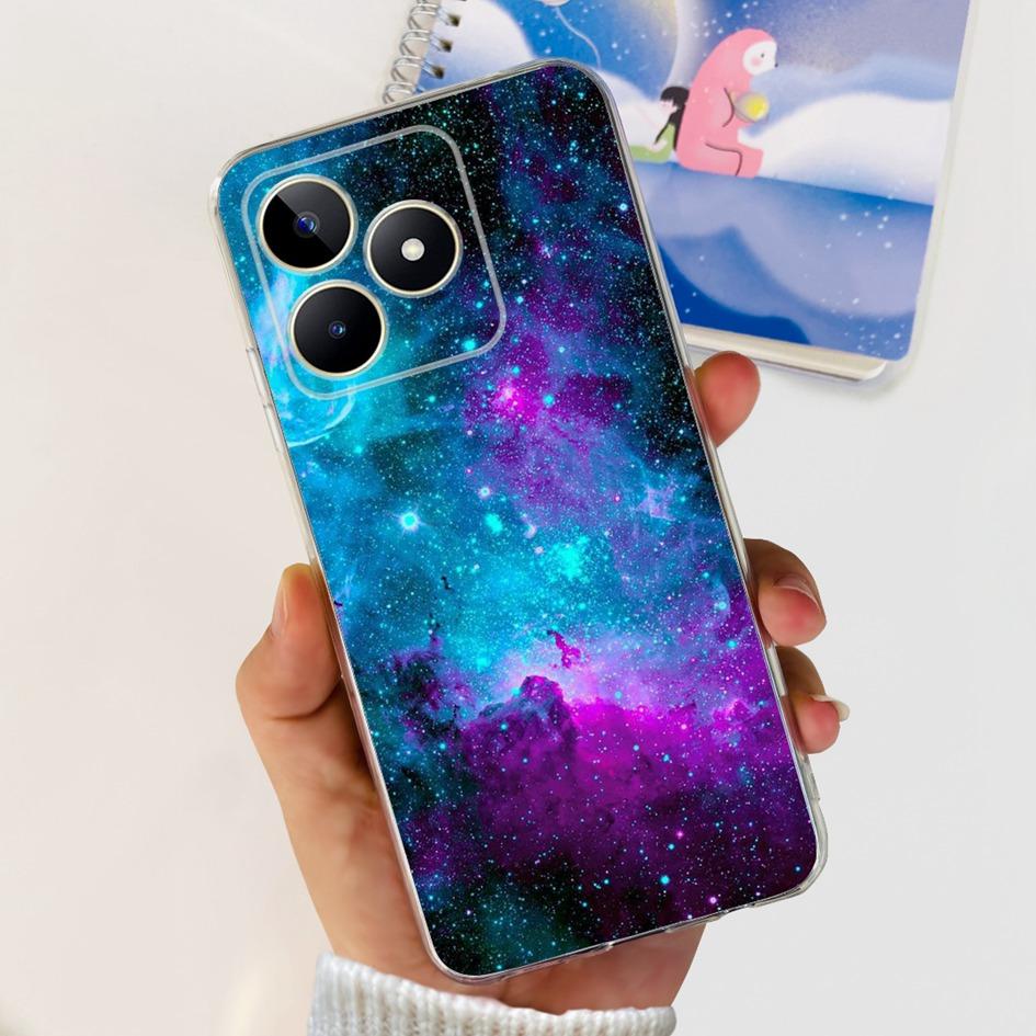 For Cover Realme C53 Phone Case 6.74" 2023 New Fashion Astronaut Soft Silicone Clear Back Cover For Realme C53 RMX3760 C 53 Capa