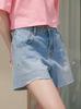 UNKNOWN PLANET Up-256 Loose Fit Daily Shorts Light Blue