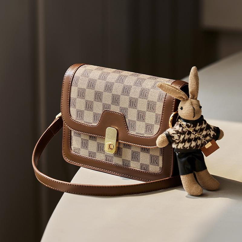 

Mrs. Qiao Bag Women 2025 New Luxury Crossbody Bag Small Square Bag High-end Versatile Shoulder Bag Women s Bag Long21.5CM*Thick7.5CM*Hig хакі