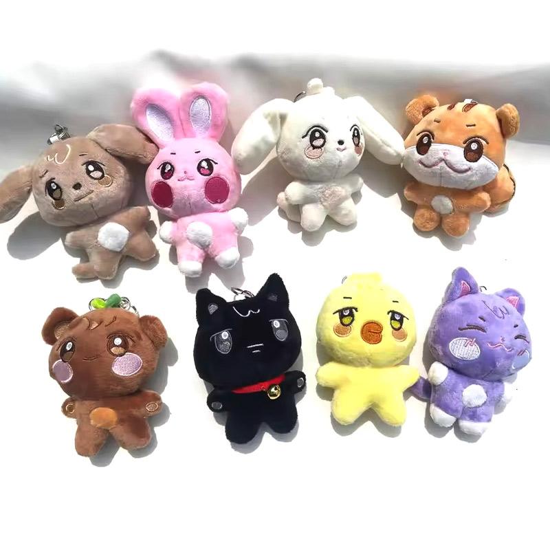 Kids 10CM Kpop Kawaii Pop-up Store Stuffed Animals Plush Toy Room Decor Plush Pendant Keychain Bag Accessories Fans Gifts