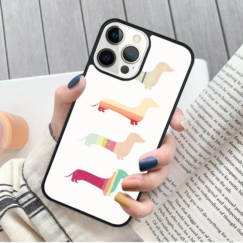 Sausage Dog Dachshund Art Phone Case for iPhone 17 Air 16 15 14 12 13 PLUS 11 PRO MAX Cover Fundas Shell coque