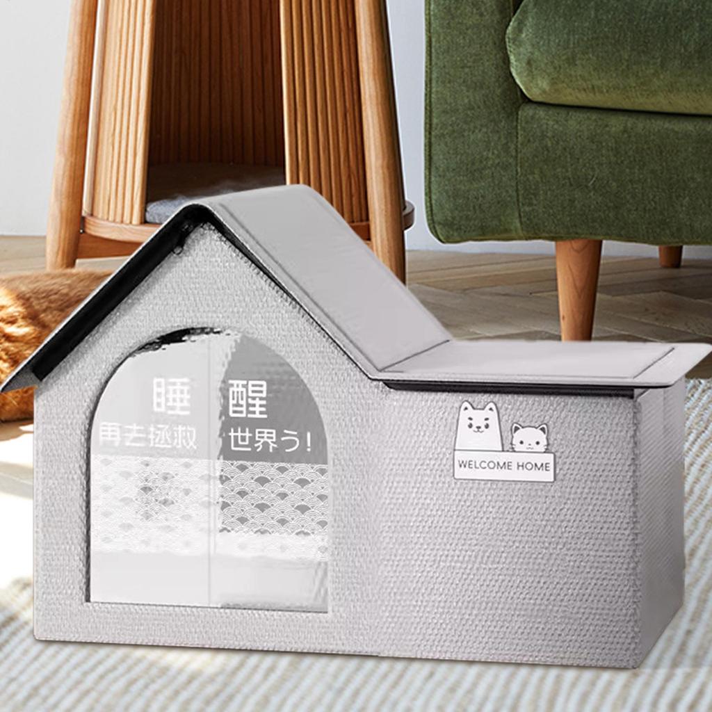 Casa Rinfrescante per Animali Domestici Aria Condizionata Gatto Rifugio Rinfrescante Dormire Pieghevole Gabbia per Gatti Impermeabile Casa per Gatti Per Cortile Forniture per Animali Domestici