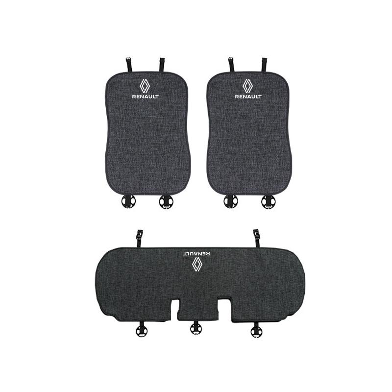 Für Renault 2026 Neue Radkappen Renault Clio Koleos Megane Espace QM6 Kadjar Captur Scenic Auto Sitz Anti-Rutsch-Matte Leinen Kühl Atmungsaktiv