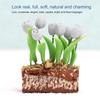 Artificial Tulips Flower Ornament 1:12 Doll House Garden Decor Simulated Model Miniature Accessory White