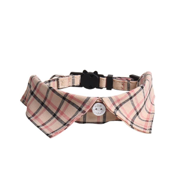 Products Pet New British Style Cat Bow Tie With Bell Pet Collar Adjustable