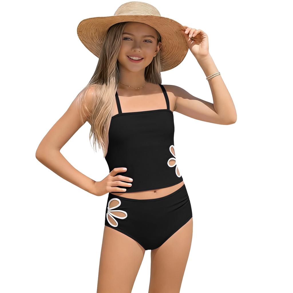 Ensemble Bikini Fille - Maillot de Bain Séparé Adolescent Haut & Bas Ensemble Maillot de Bain Adolescent Deux Pièces Maillot de Bain Pour Filles