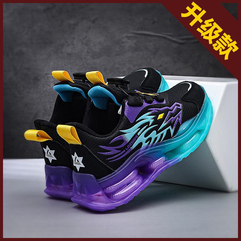 Boys shoes 2025 new children's autumn sports shoes medium and large children's leather waterproof running shoes children's casual shoes