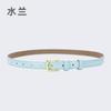 Women'S Belt Women'S Leather Decoration With Skirt Simple Cowhide Pin Buckle Jeans Belt Women'S Black Tide