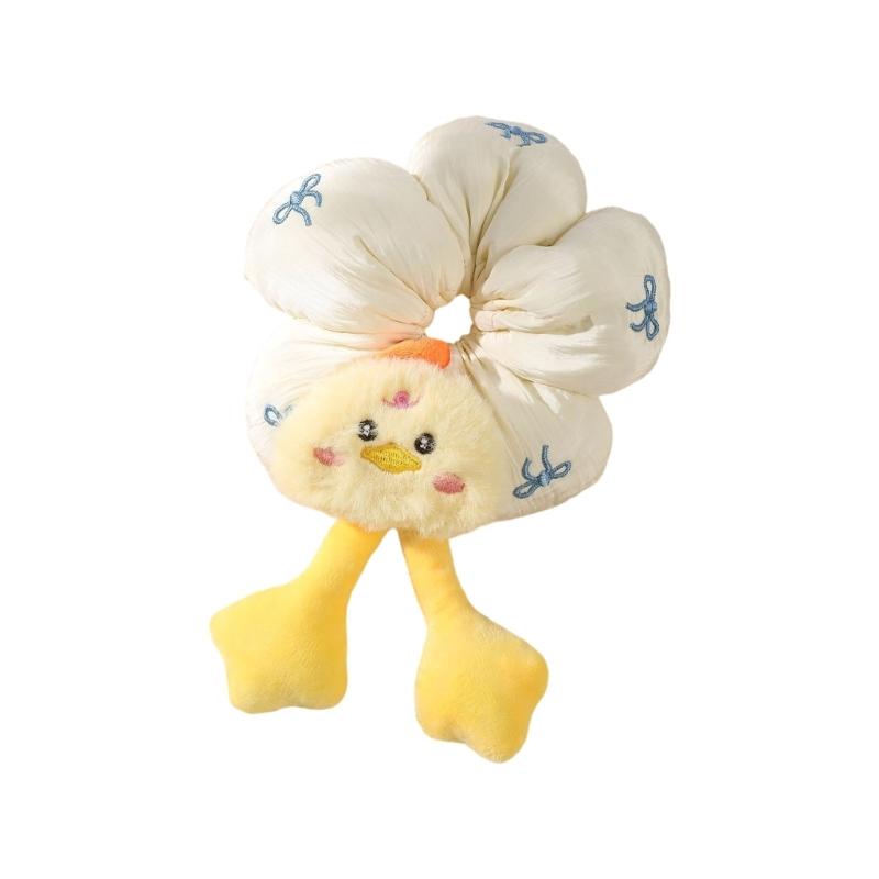 

Cartoon Flower Pattern Elastic Hair Ties For Women Girls Soft Butt Scrunchies For Ponytails Buns Daily Use