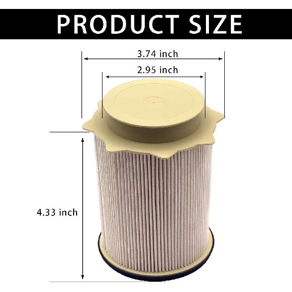 6.7L Fuel Filter Water Separator 68157291AA for 2010-2022 Ram 2500 3500 4500 5500 6.7 Turbo Diesel Engines Replacement for Ram 6.7L L6 Cummins Diesel