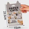 Gifts Handmade DIY Paper Cats Kit Creative Cat Lovers Cute Kitten Origami Papercraft Kits Desk Decoration Fold Cute Cat Figures