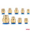 Set of Threaded Pneumatic Quick Couplings 4-16mm 72 Pcs Amio-04922