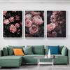 Peony Rose Flower Canvas Nordic Poster Botanical Scandinavian Style Wall Art Print Picture Painting for Living Room Decoration