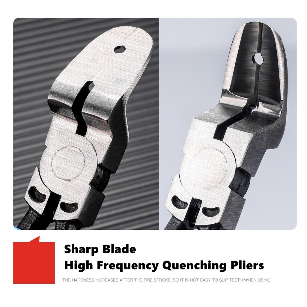 Multifunkční diagonální kleště, kleště na sponky do auta, kleště na utahování nýtů do auta, kleště na odizolování drátů, sponky, šroubovák, nástroj na odstraňování