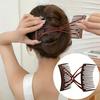 6Pcs Elastic Hair Ties, Elegant Magic Hair Comb, Fashionable Lazy Updo Hair Clip, Non-Slip Hair Insert, for Women