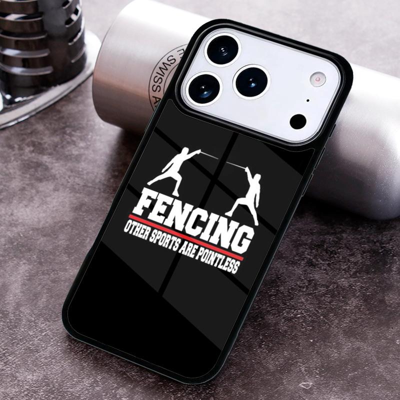 

Keep Calm And Parry On Fencing sports Funny Design Phone Case for iPhone 17 16 15 Pro Max Air 14 13 12 11 Plus Shockproof Cover iPhone 15 Plus