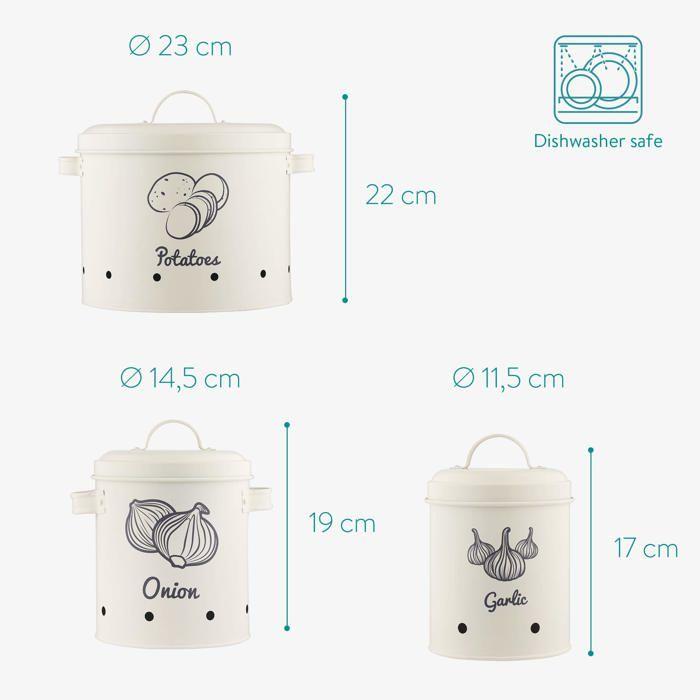 Bac alimentaire - navaris - 51525.01.16 - métal crème - ventilé - design vintage