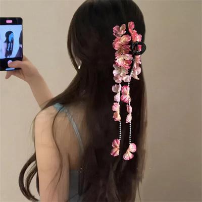 Módní a krásná sponka do vlasů s třásněmi, Ozdobná sponka do vlasů