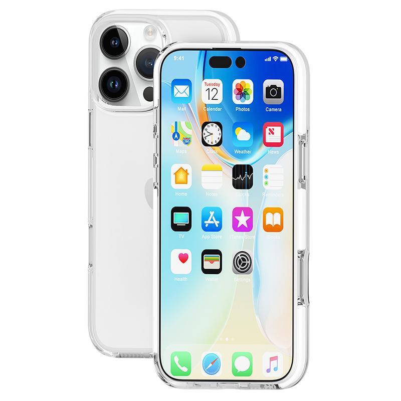For iPhone 16 Pro Case TPU+TPE Anti-Drop Clear Phone Cover