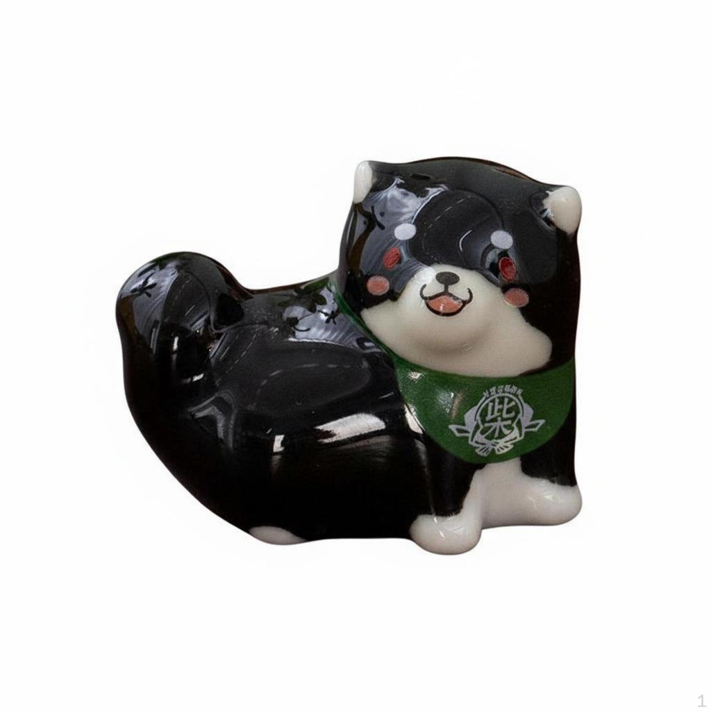 Japanese Dog Chopstick Rest Creative Gift Pup Holder Smooth Glaze Finish Cute