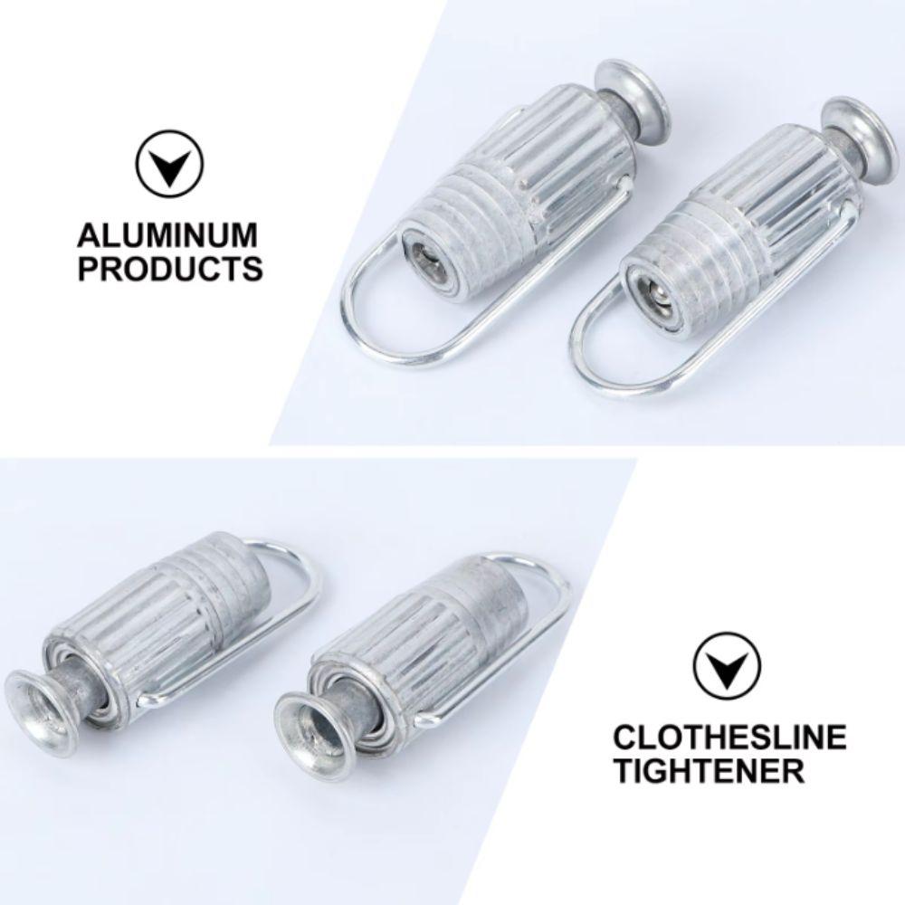 Adjustable Tautness Clothesline Rope Tightener Heavy Duty Clothes Line Tensioners Pulleys