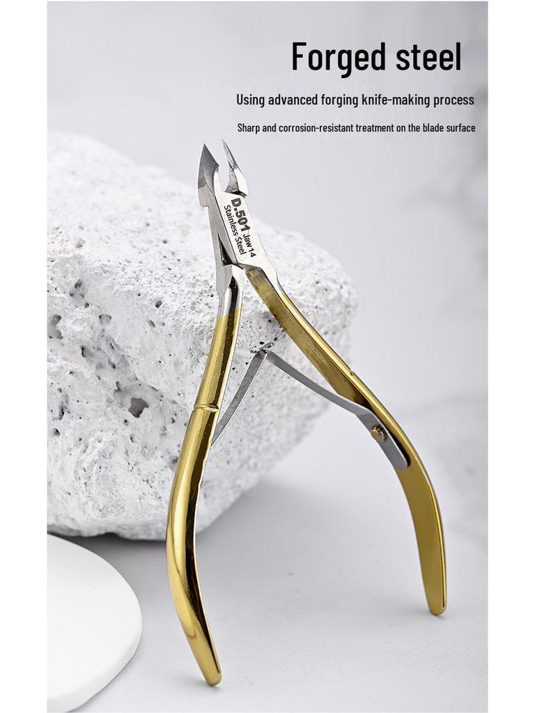 Easy Cut D-501 Stainless Steel Cuticle Nipper & Clipper Set - Professional Vietnamese Style Manicure Tools