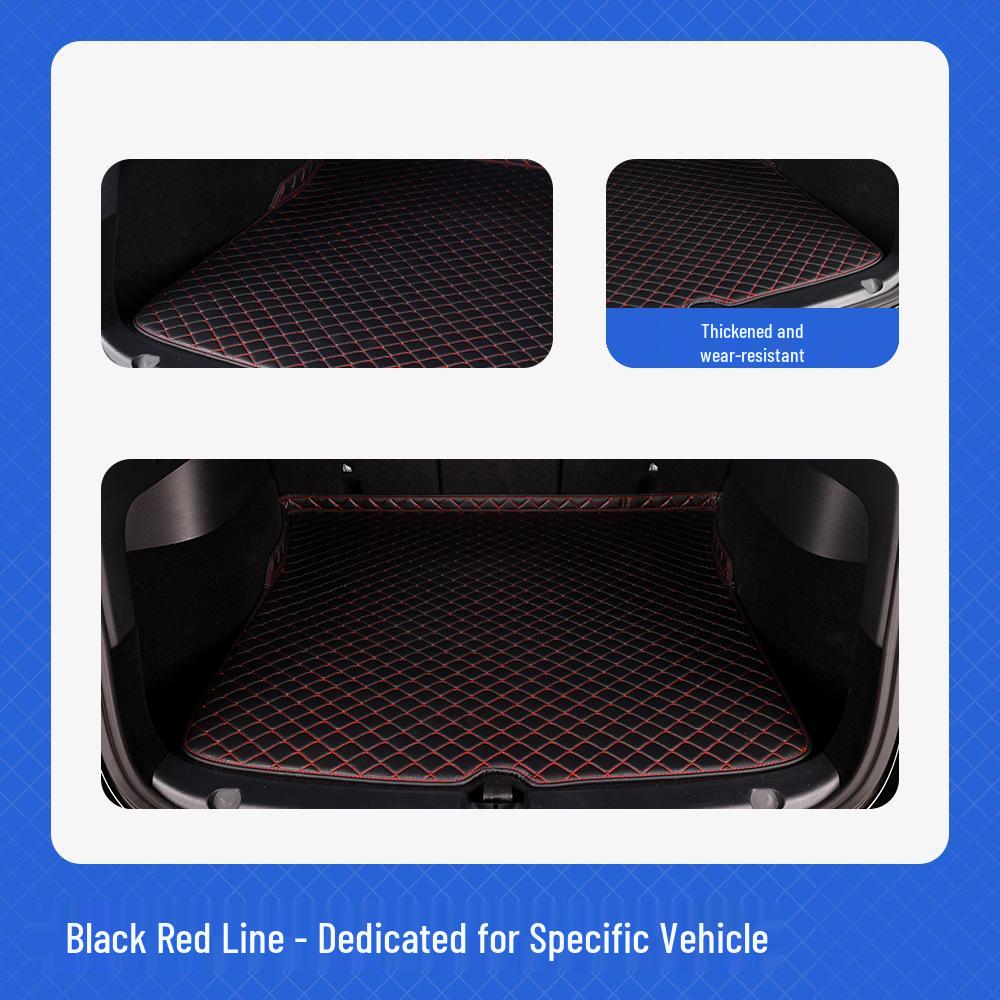 Mercedes High-Edge Trunk Mat - PVC Lychee Pattern Interior Protector