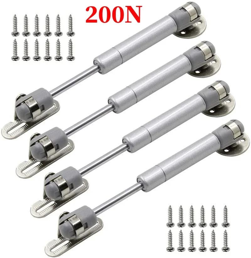 2/4 Pack Gas Struts 20N-200N Gas Spring Cabinet Hinge,Copper Core Lift Support Kitchen Cupboard Door Hydraulic Support Bar